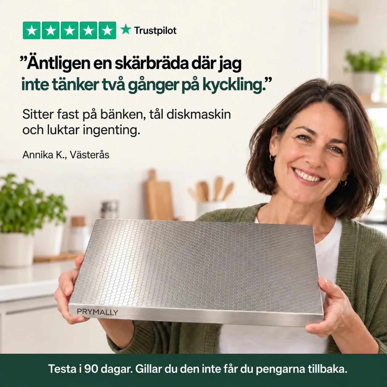 Kund med Prymally skärbräda